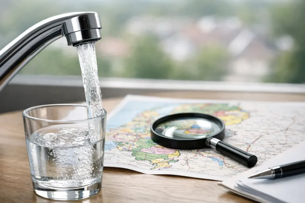 Waterhardheid per gemeente checken