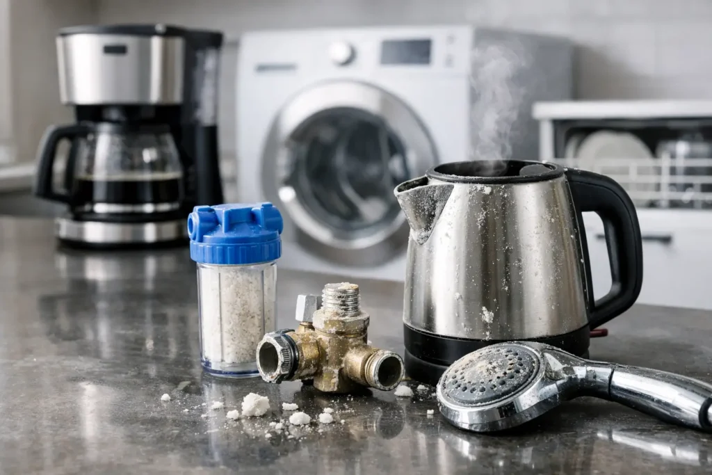 Apparaten beschermen tegen hard water